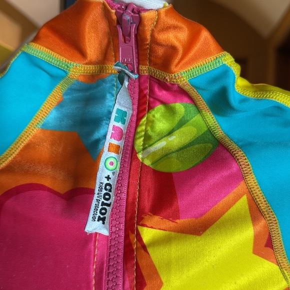 KRIO COLOR Elefante Circus UV Sunsuit Swimsuit UPF 50+ Protection Size 4-6 - Picture 9 of 13